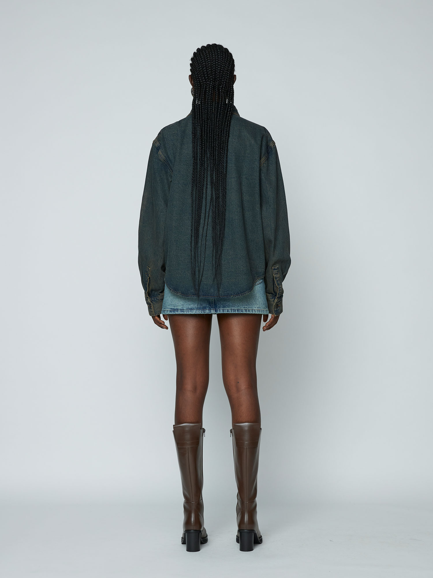 Dirty Wash Denim X-Strap