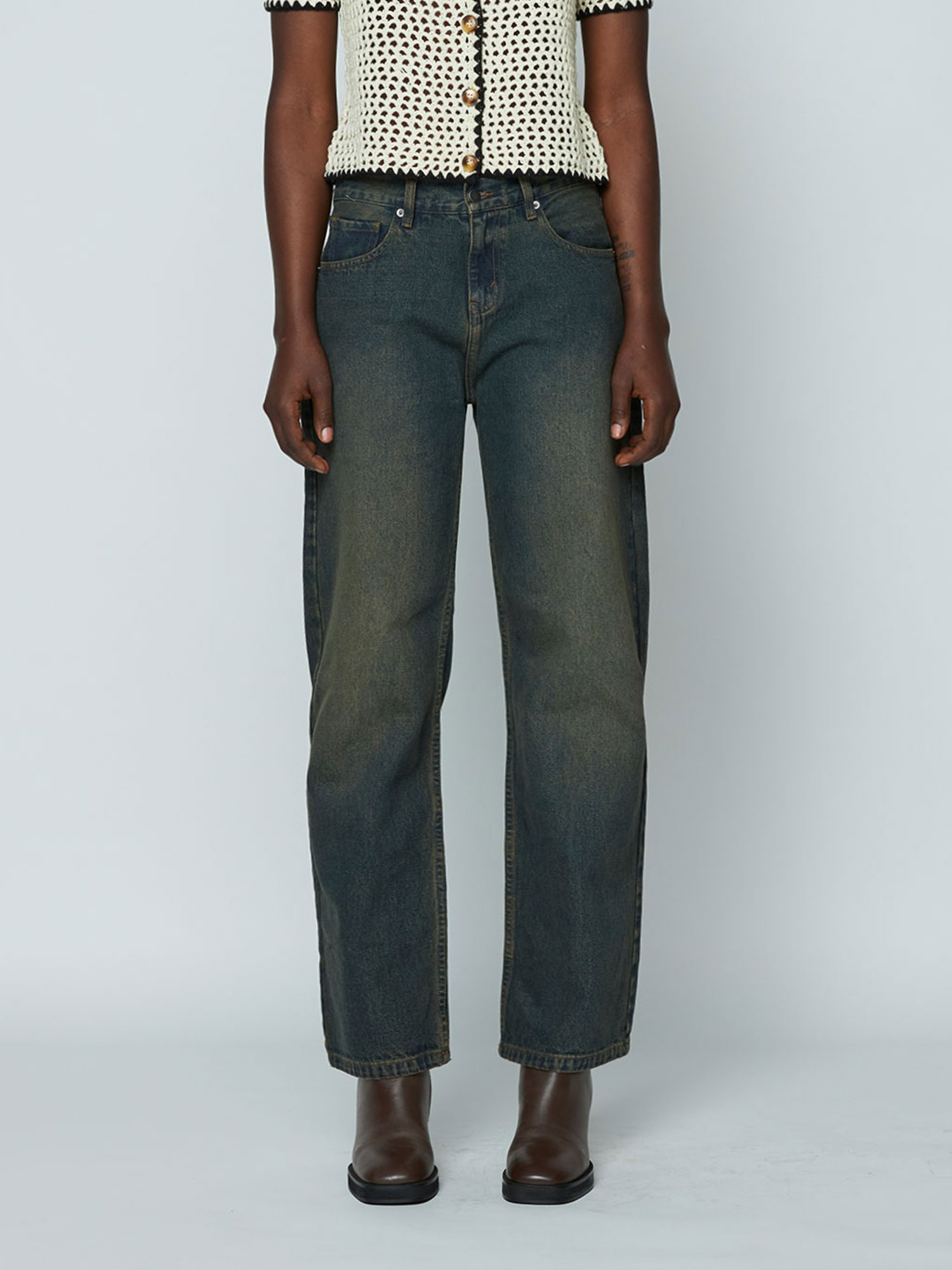 Jaylie Denim Jeans - Dirty Vintage Wash